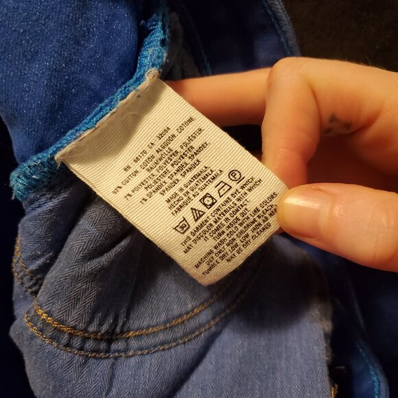 Anthropologie Pilcro and The Letterpress Stet Fit Jean Denim Shorts Cobalt Blue - Picture 11 of 15